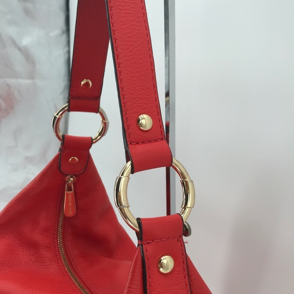Michael Kors Large Mandarin Red Orange Hobo - Picture 8 of 8